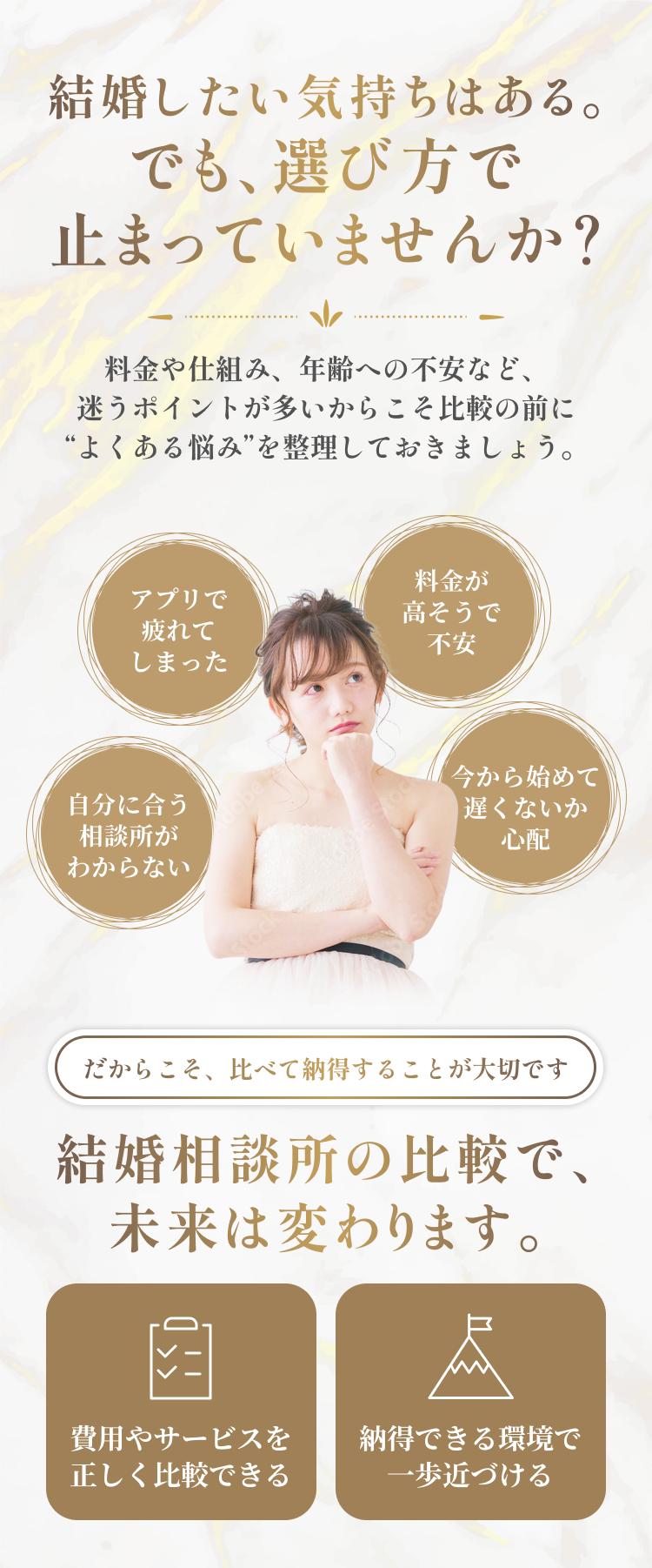 結婚相談所の比較で、未来は変わります。